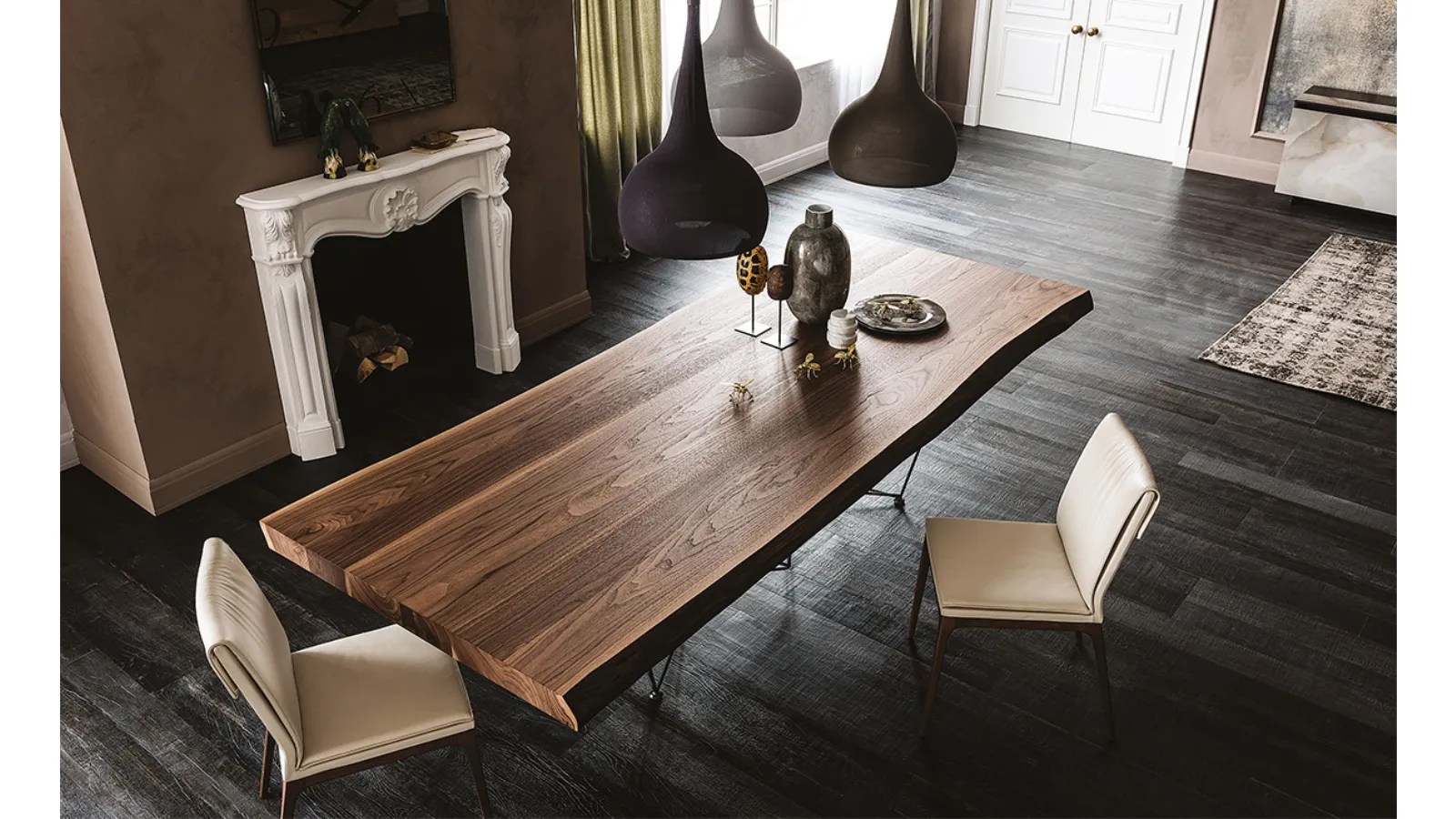 Gordon Deep Wood Table by Cattelan Italia