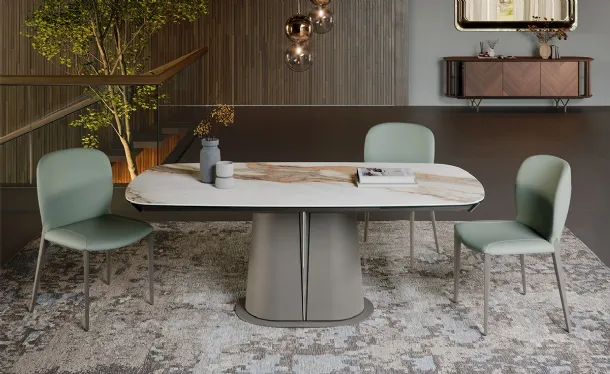 Gotham Keramik Drive extendable table by Cattelan Italia