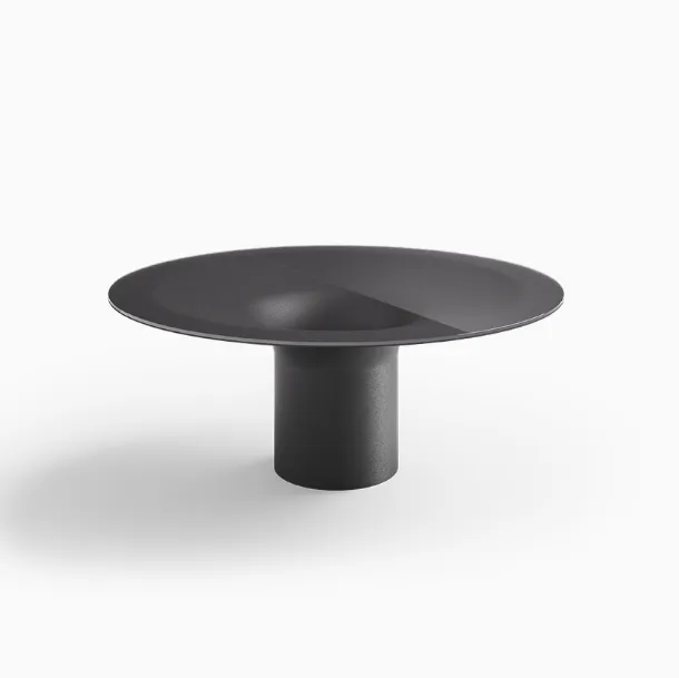 Helicon Table with Desalto glass top