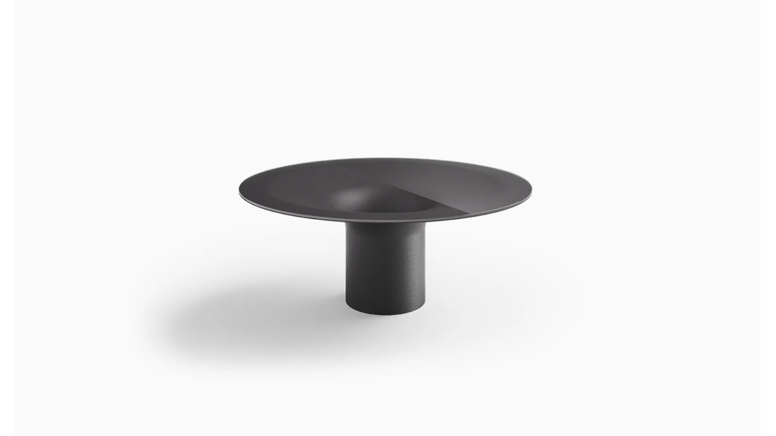 Helicon Table with Desalto glass top