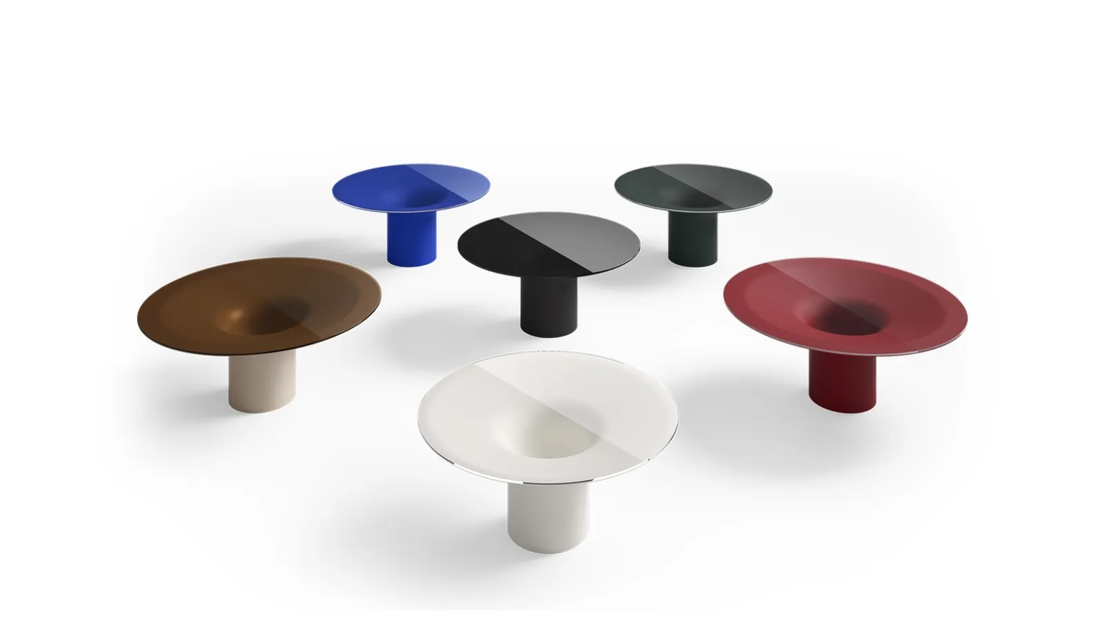 Helicon Table with Desalto glass top