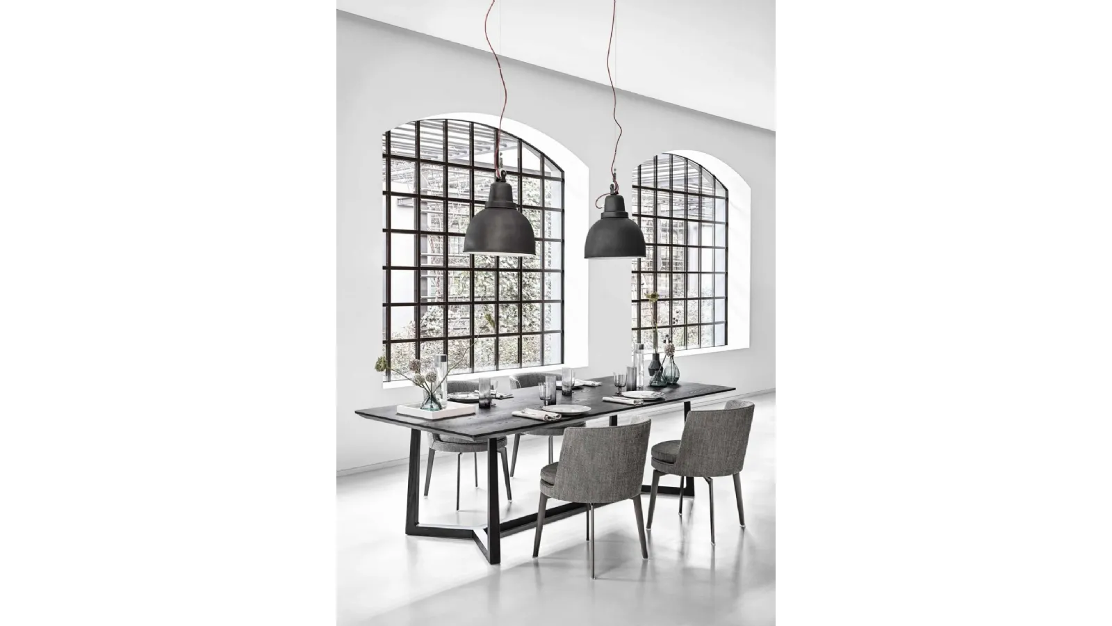 Jiff wooden table by Flexform