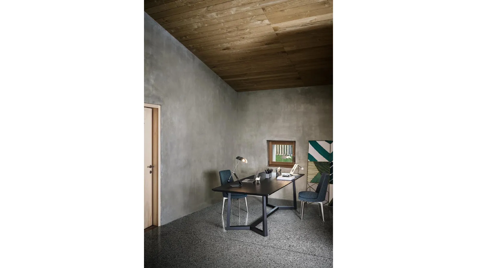 Jiff wooden table by Flexform
