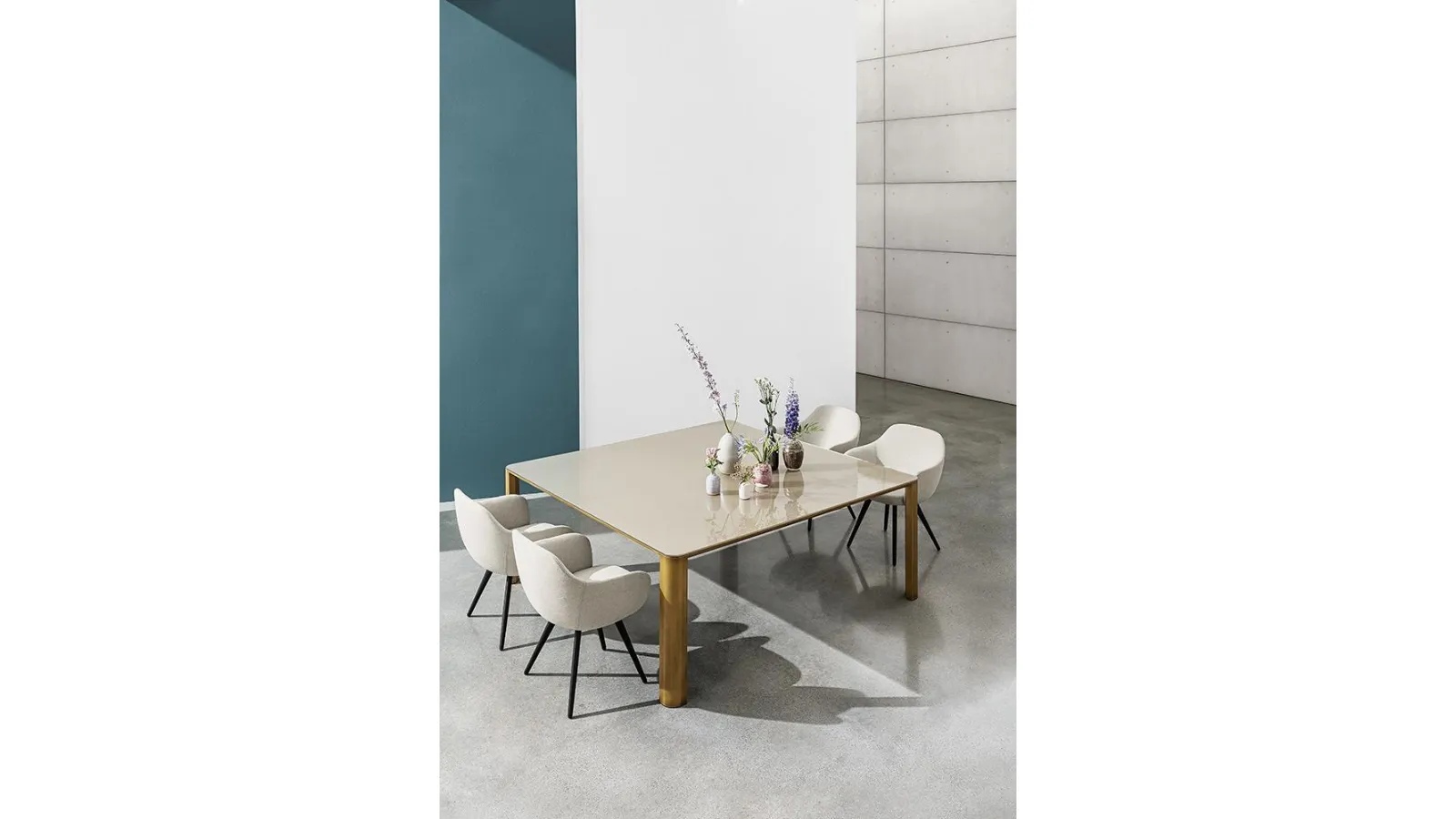 Kodo square glass table by Sovet