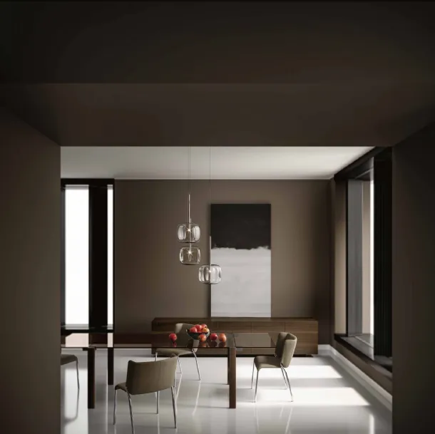 Livingstone Dark extendable table by Tonelli