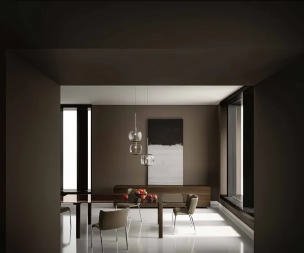 Livingstone Dark extendable table by Tonelli