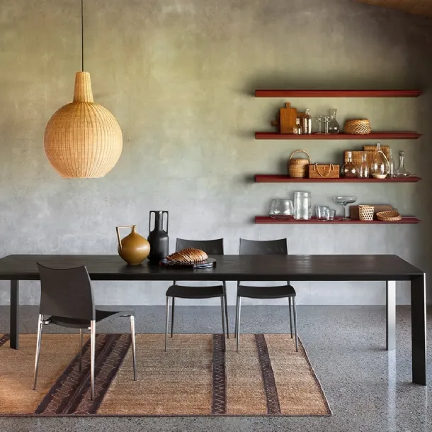 Mac Table with ceramic top by Desalto