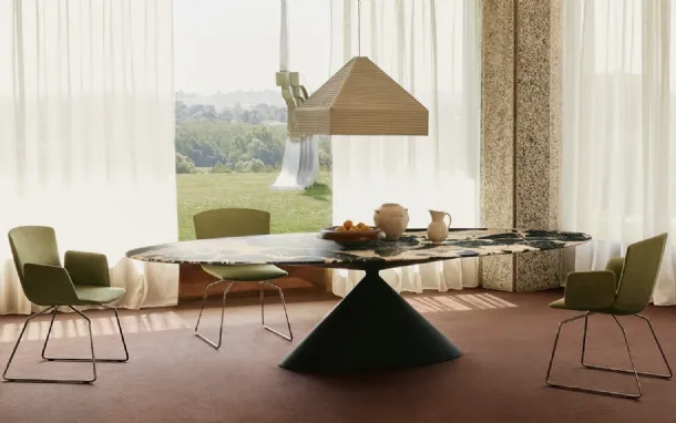 Maxy Clay marble table by Desalto