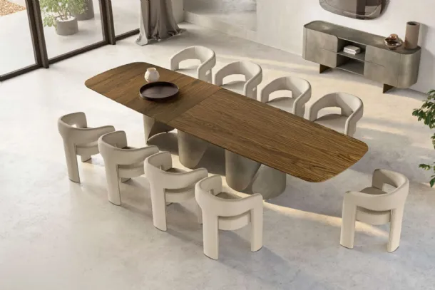 Onda XL Table with Eforma wood top