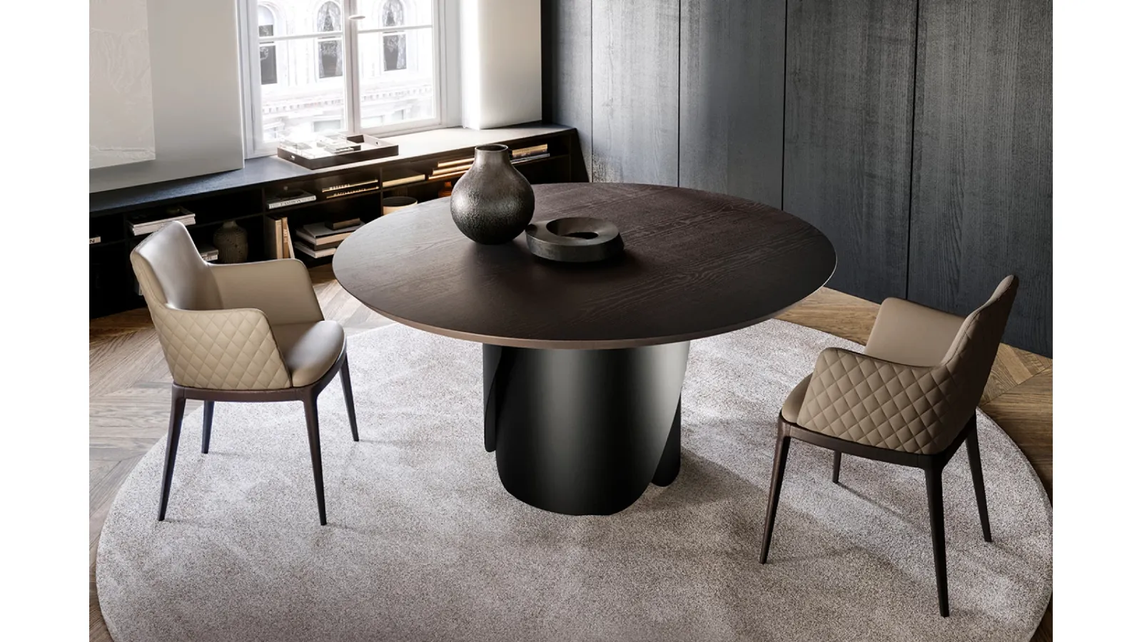 Onda Table with Eforma wood top