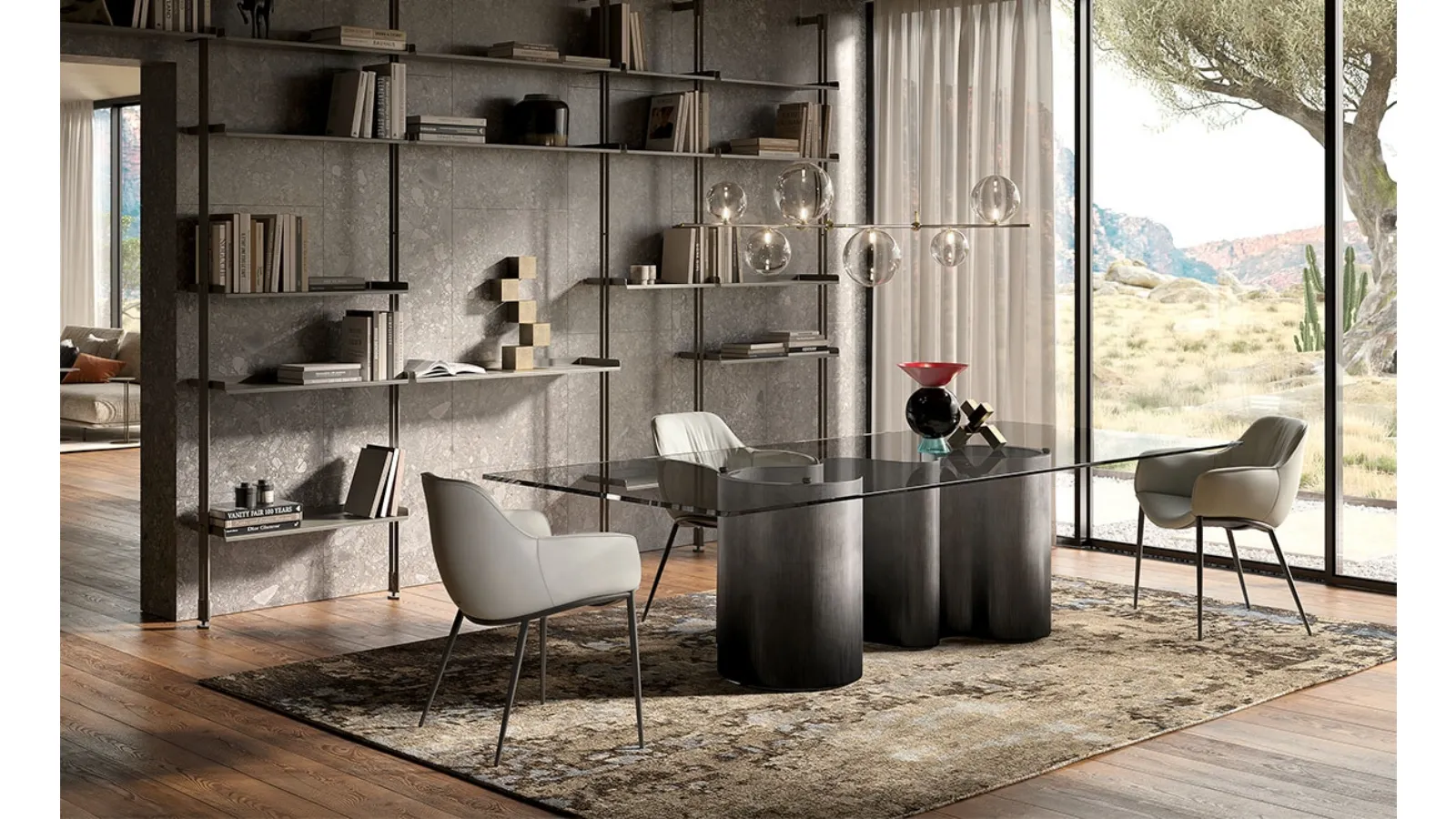 Papel Glass Table by Cattelan Italia