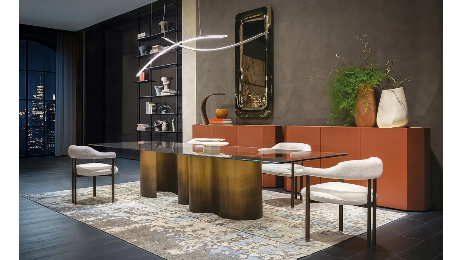 Papel Glass Table by Cattelan Italia