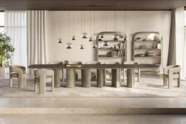 Plai XL Table with Ceramic Top by Eforma