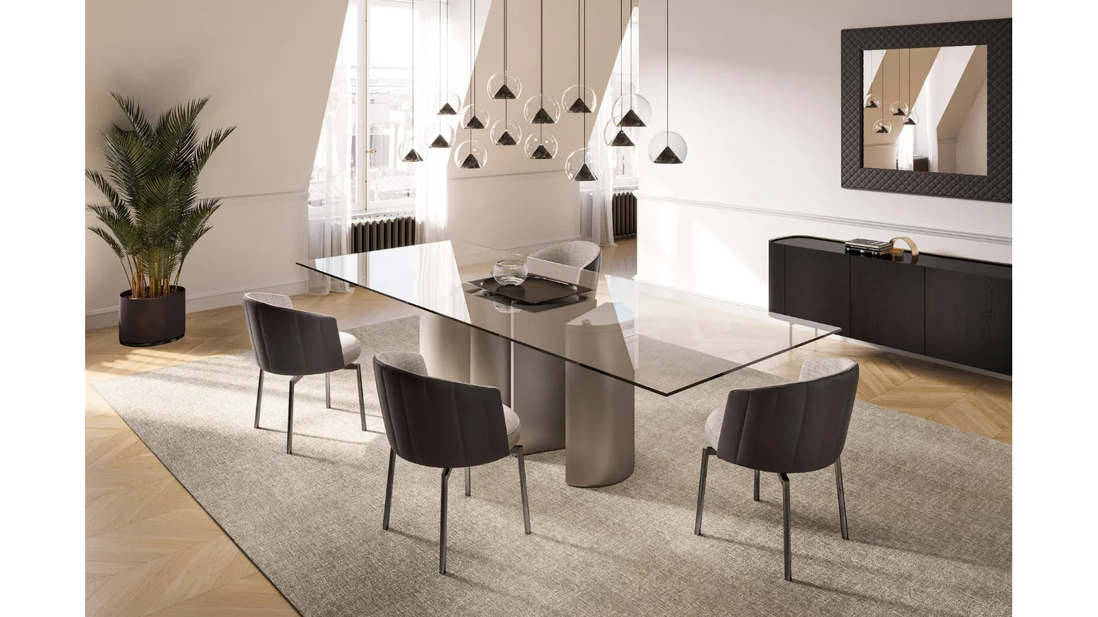 Plai Table with Eforma glass top