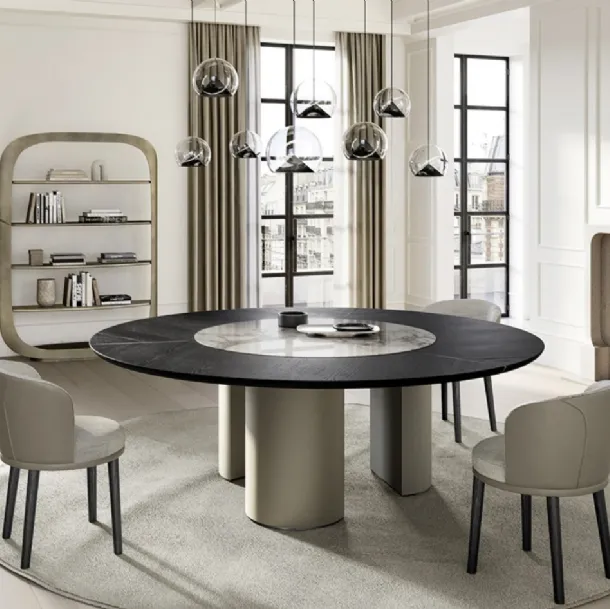 Plai Table with wooden and ceramic top by Eforma