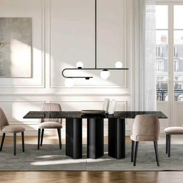 Plai Table with Eforma marble top