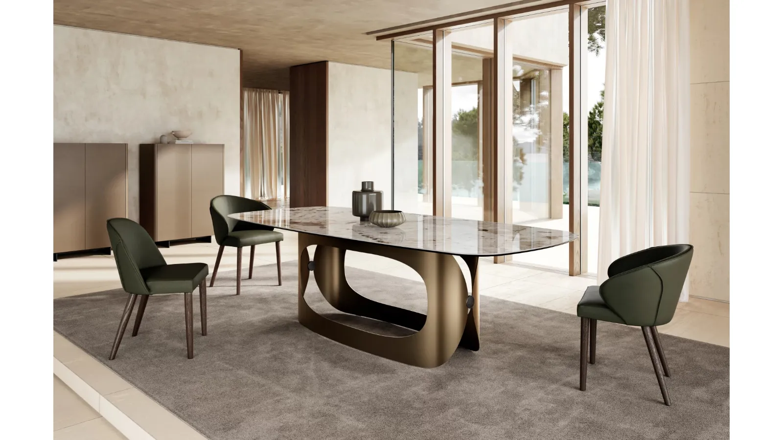 Polifemo Table with Eforma ceramic top