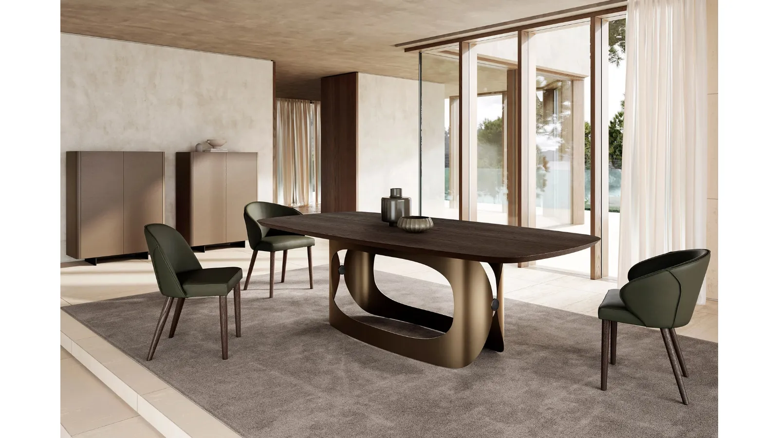 Polifemo Table with Eforma wood top