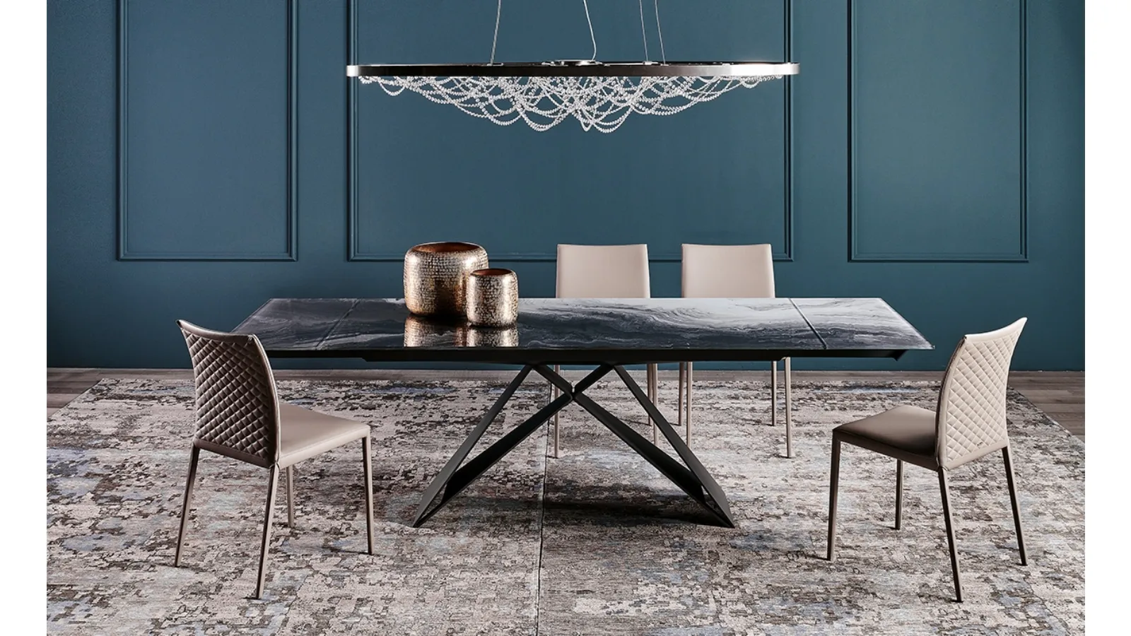 Premier Crystalart Drive Table by Cattelan Italia