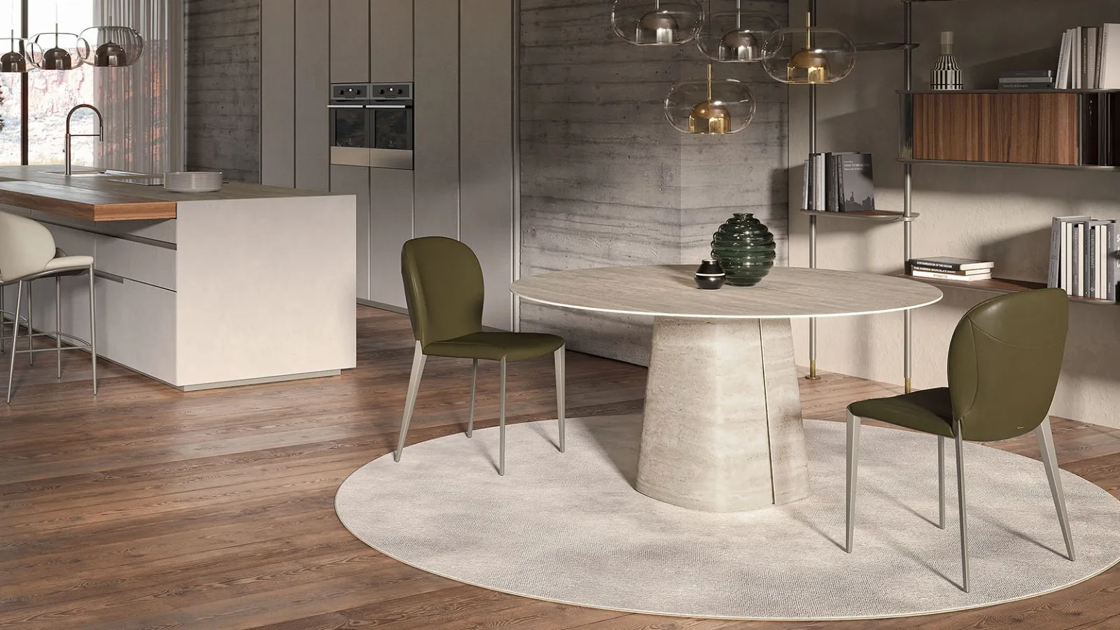 Rado Keramik Round Table by Cattelan Italia