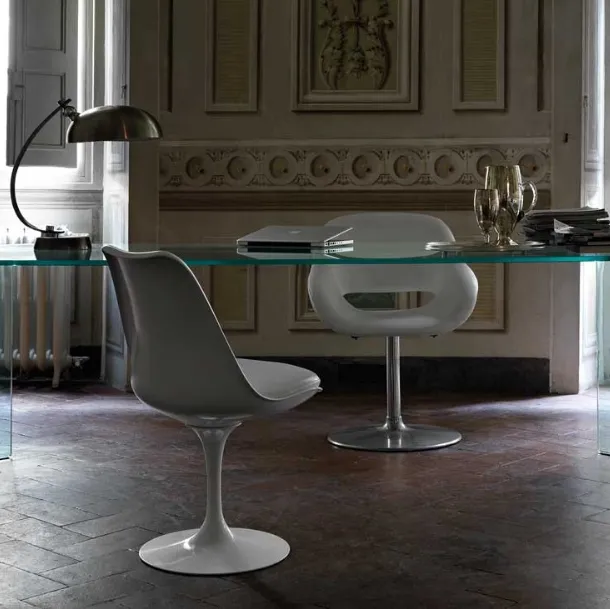 Fiam Curved Glass Spider Table