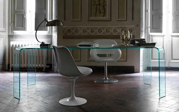 Fiam Curved Glass Spider Table