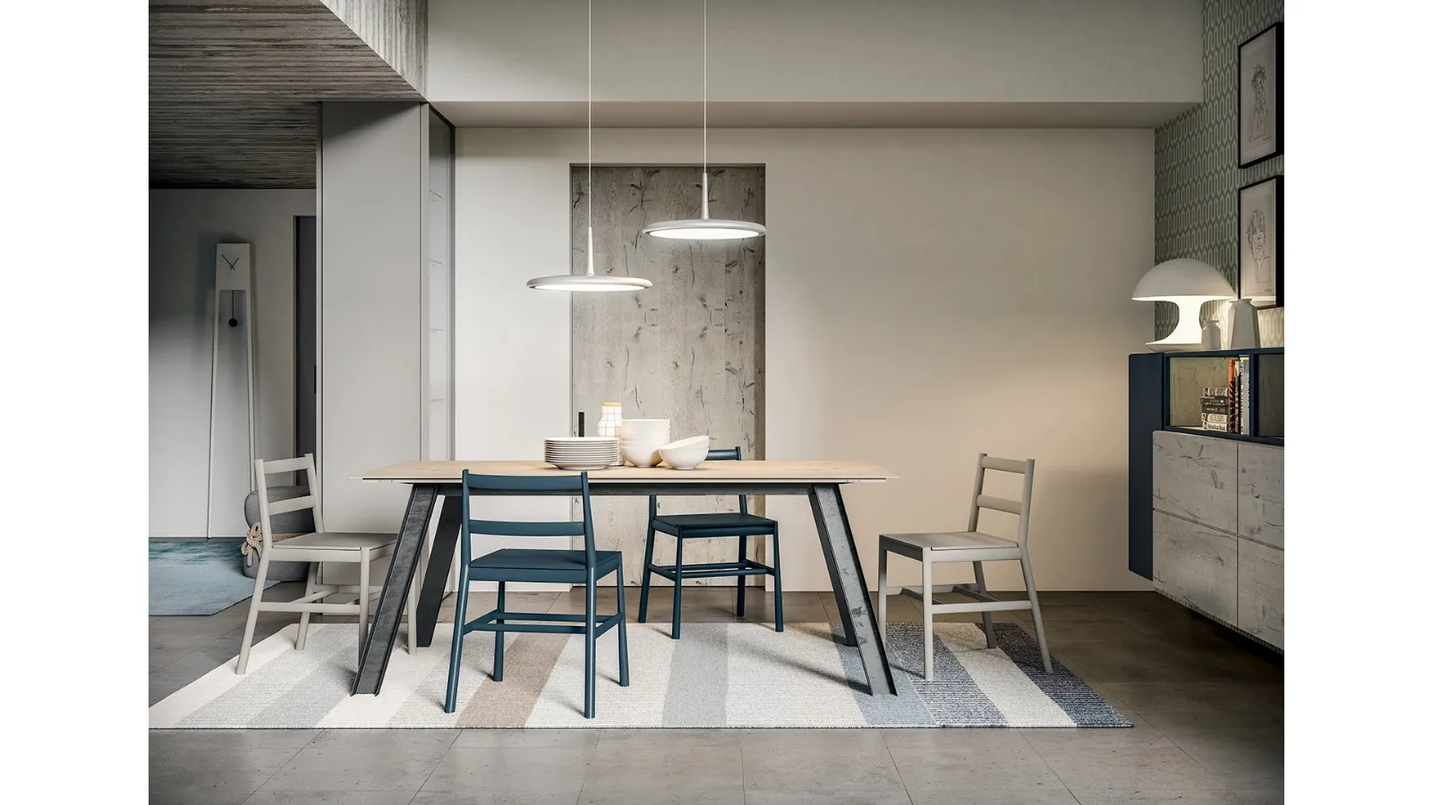 Rebel extendable table by Fimar