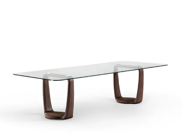 Saddle Rectangular Table in Porada crystal
