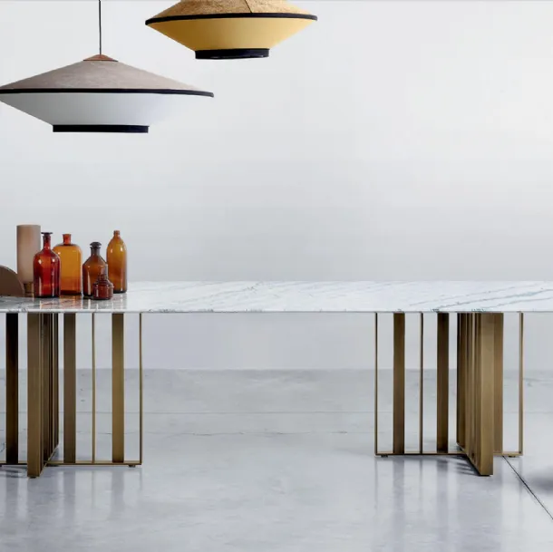 Table with Shade marble top by Lema