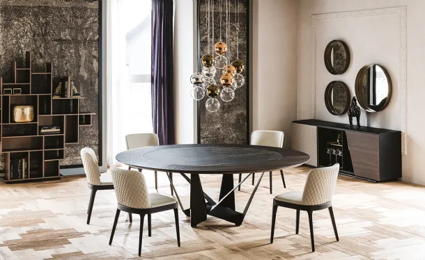Skorpio Ker-Wood Round Table by Cattelan Italia