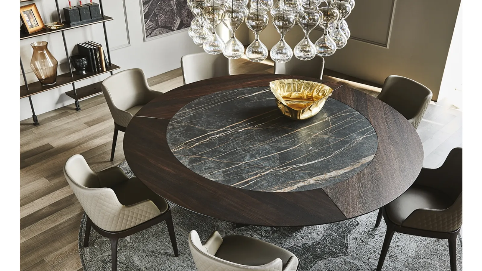 Skorpio Ker-Wood Round Table by Cattelan Italia