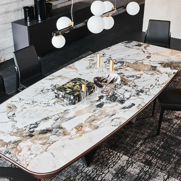 Table with Skorpio Keramic Premium ceramic top by Cattelan Italia