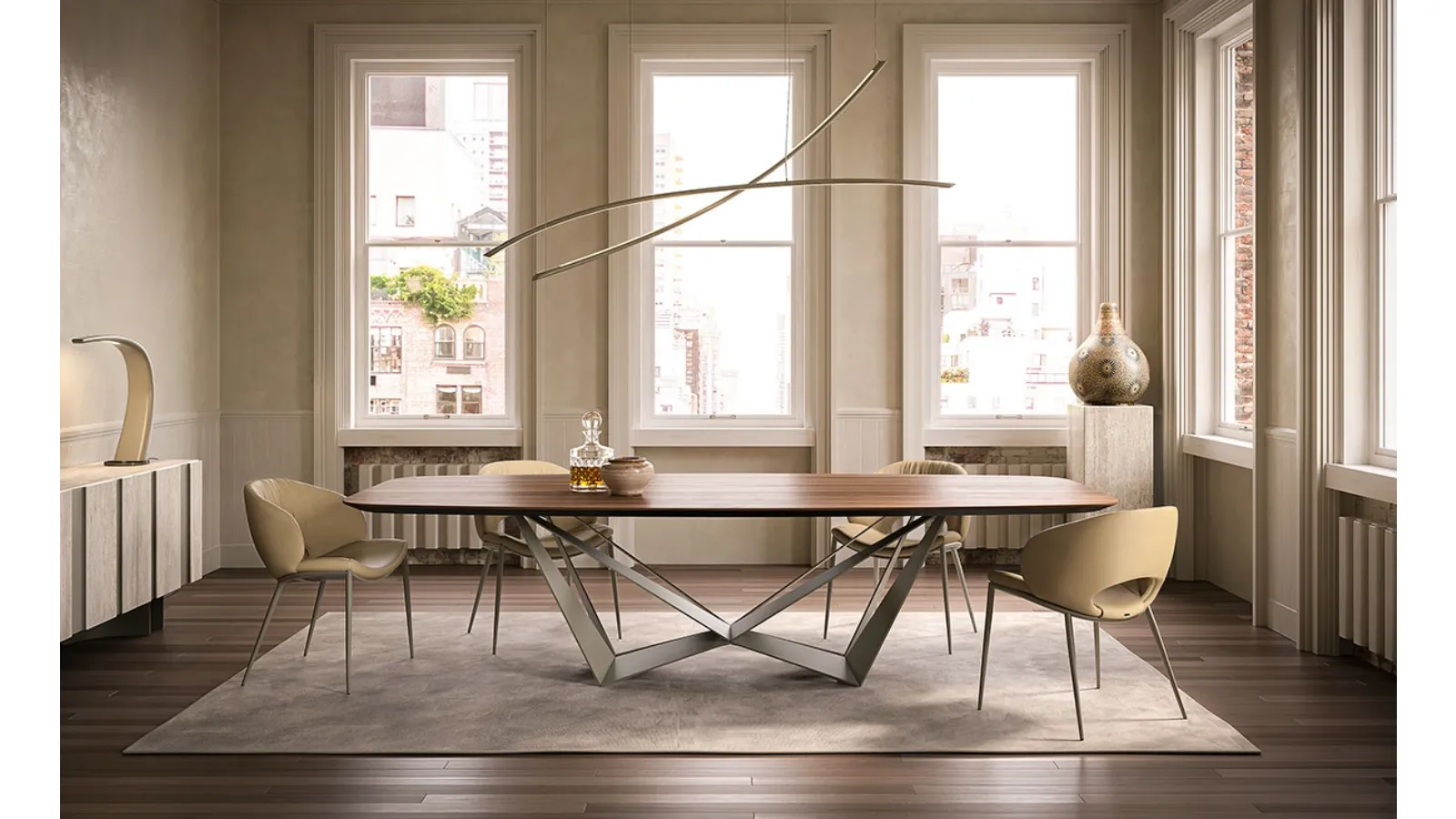 Skorpio Wood Table by Cattelan Italia