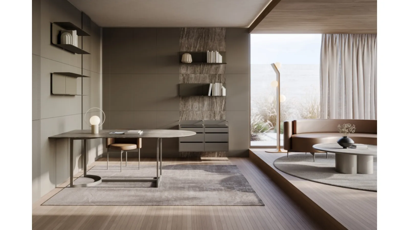 Slice Oval Table by Ronda Design