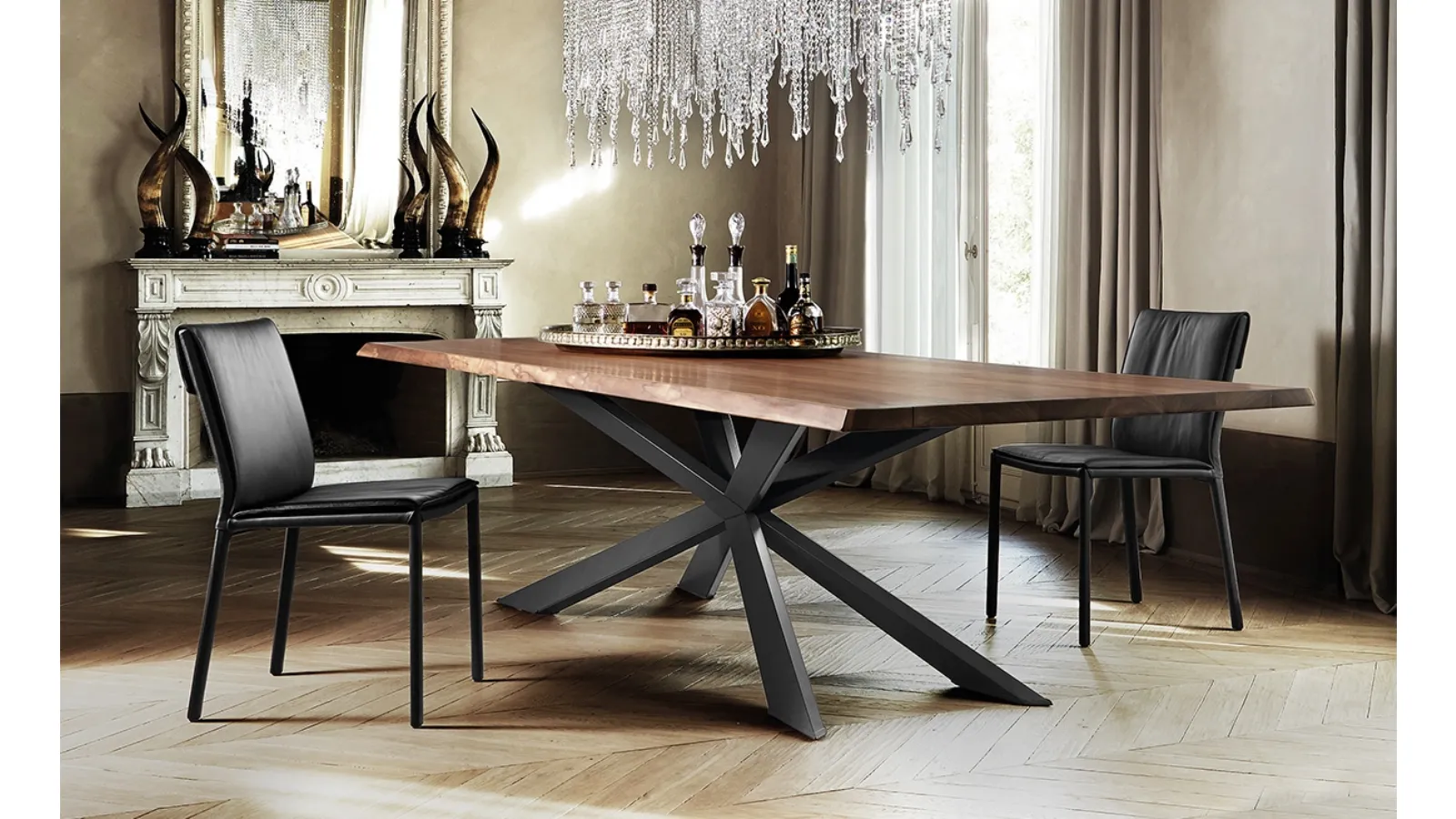 Spyder Wood Table by Cattelan Italia