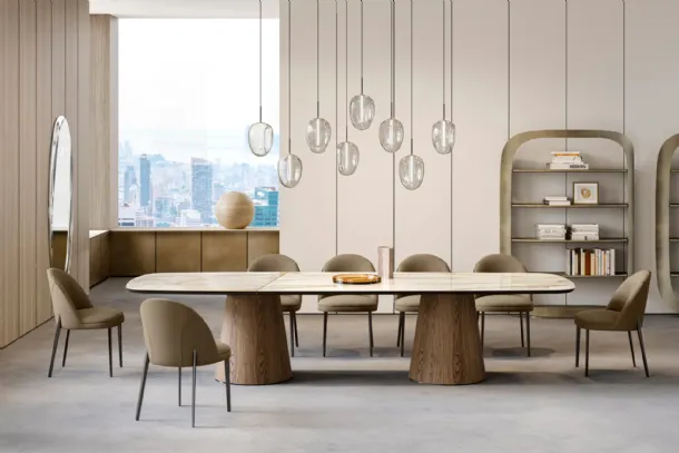 Teo XL Table with Ceramic Top by Eforma