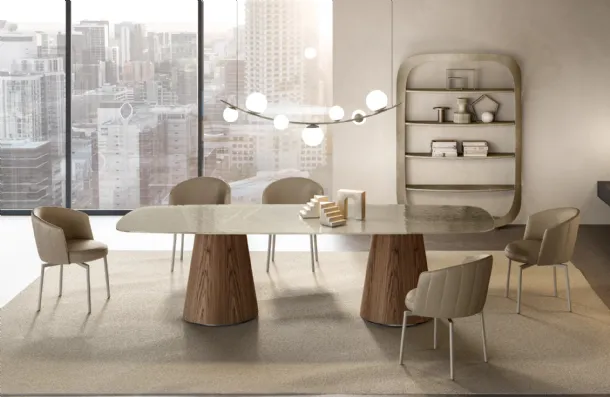 Teo Table with Eforma glass top