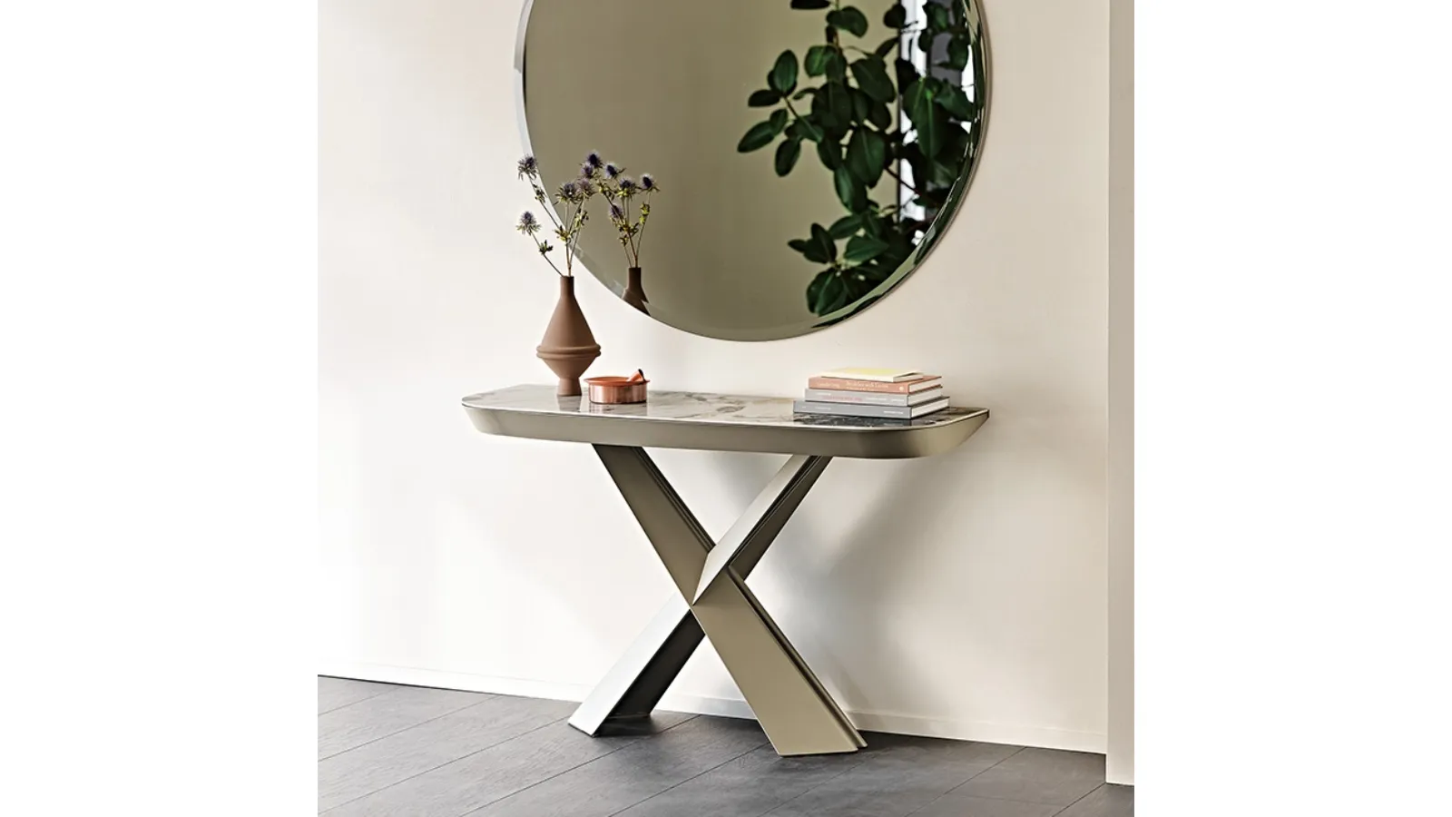 Terminal Keramik Drive Extendable Console Table by Cattelan Italia