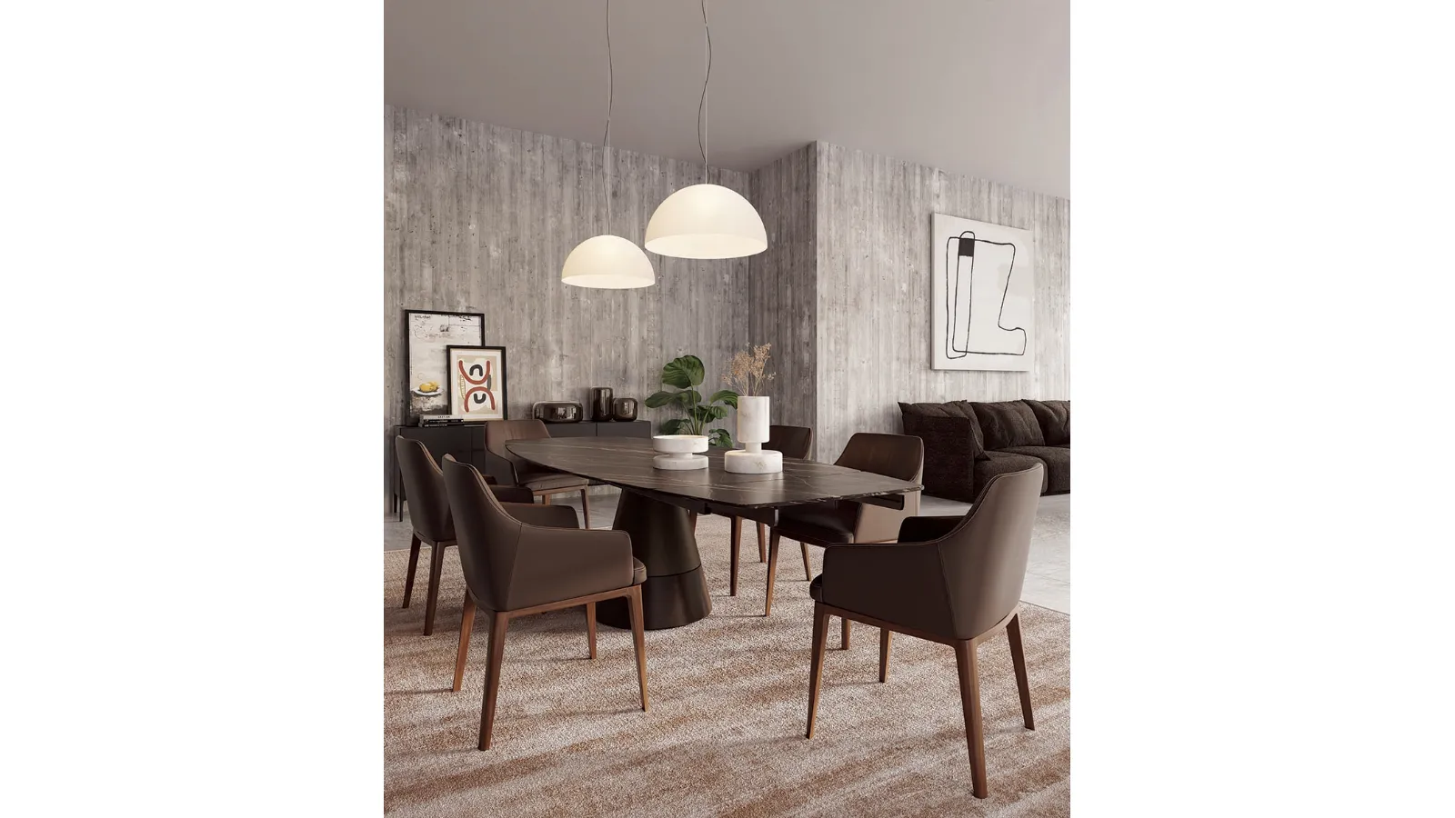 Terraferma extendable table by Alivar