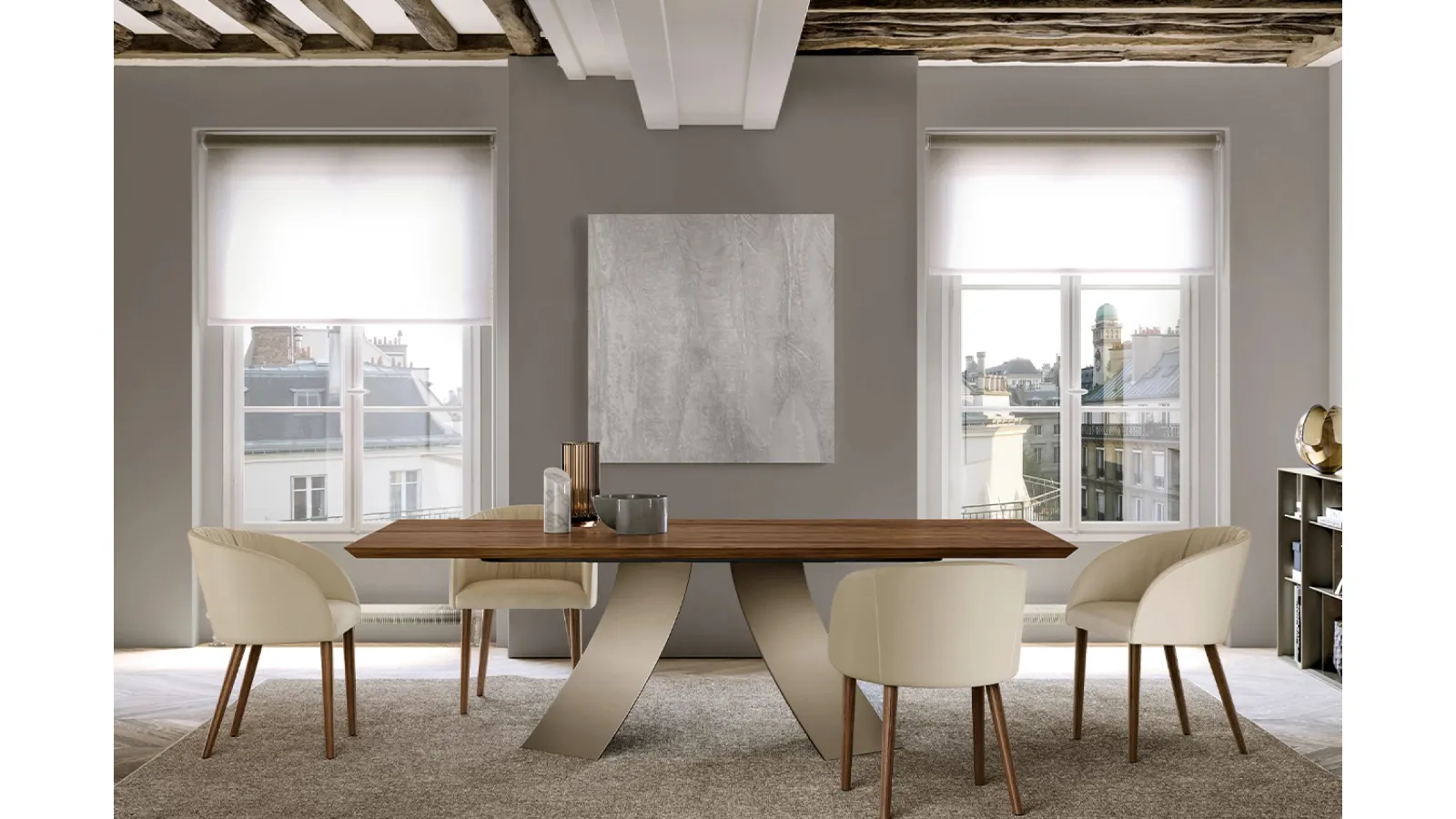 Twist Table with Eforma wood top
