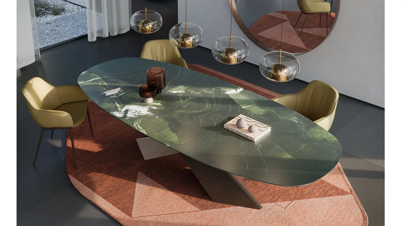 Tyron Marble Table by Cattelan Italia