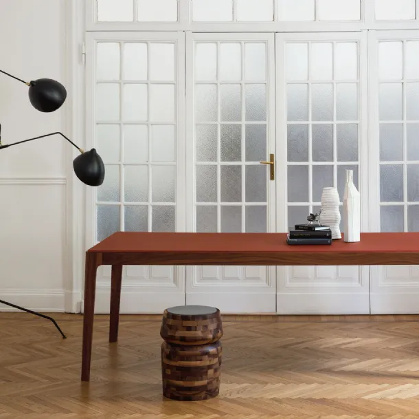 Ziggy table in back-painted glass by Porada