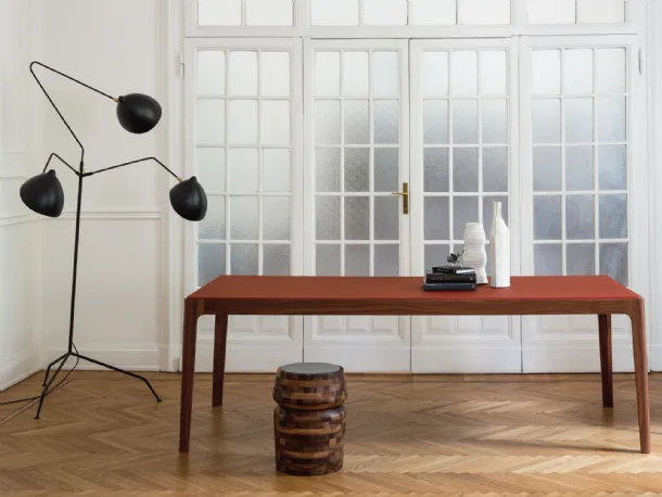 Ziggy table in back-painted glass by Porada