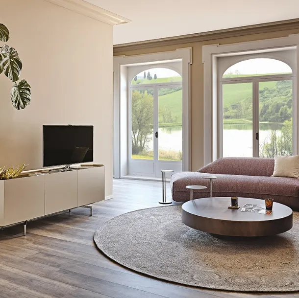 Chelsea TV Stand in Lacquered Wood by Cattelan Italia