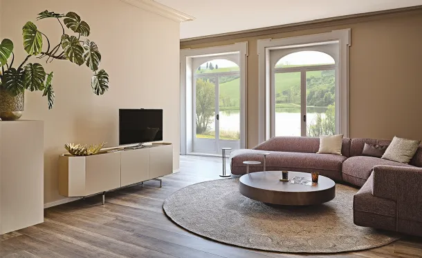 Chelsea TV Stand in Lacquered Wood by Cattelan Italia