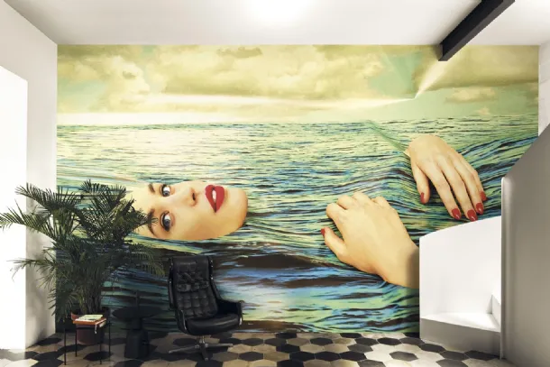Be Water Wallpaper by London Art