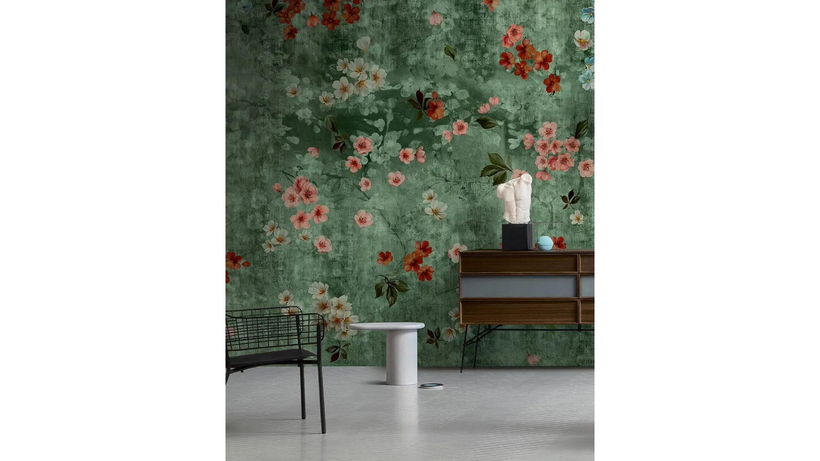Bloom floral wallpaper by Inkiostro Bianco