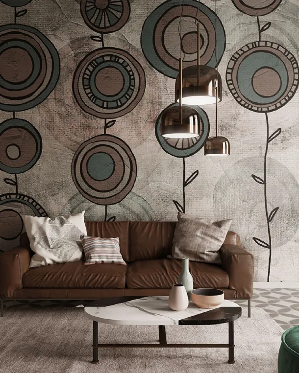 Bon Bon floral wallpaper by Inkiostro Bianco