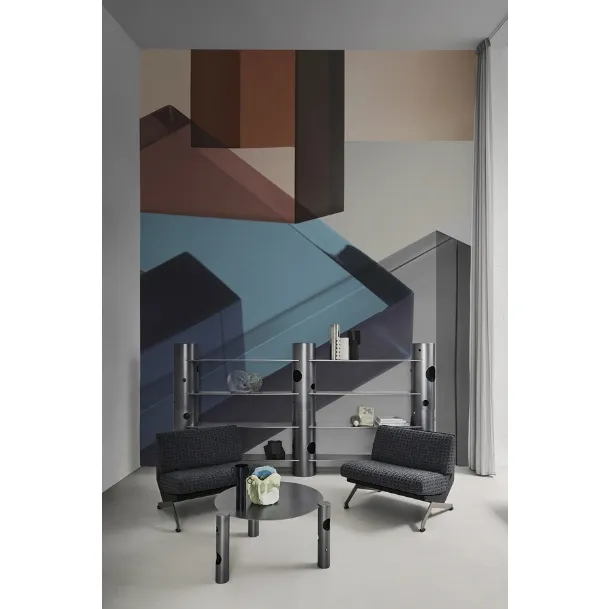 Cubic geometric wallpaper by Wall&Decò