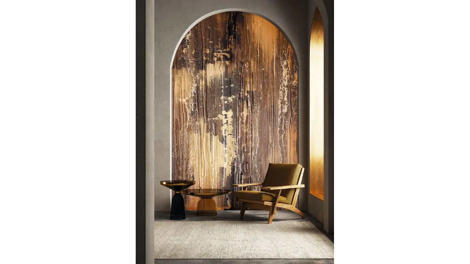 Dance Of Golden Shadows Wallpaper by London Art